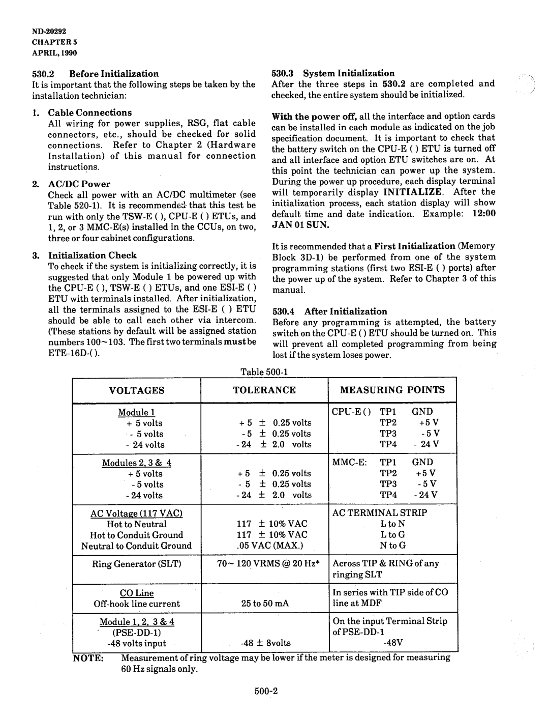 NEC nd-20292 manual Tolerance Measuring, Cpu-E, TP2, TP3, TP4, Strip, Tip 