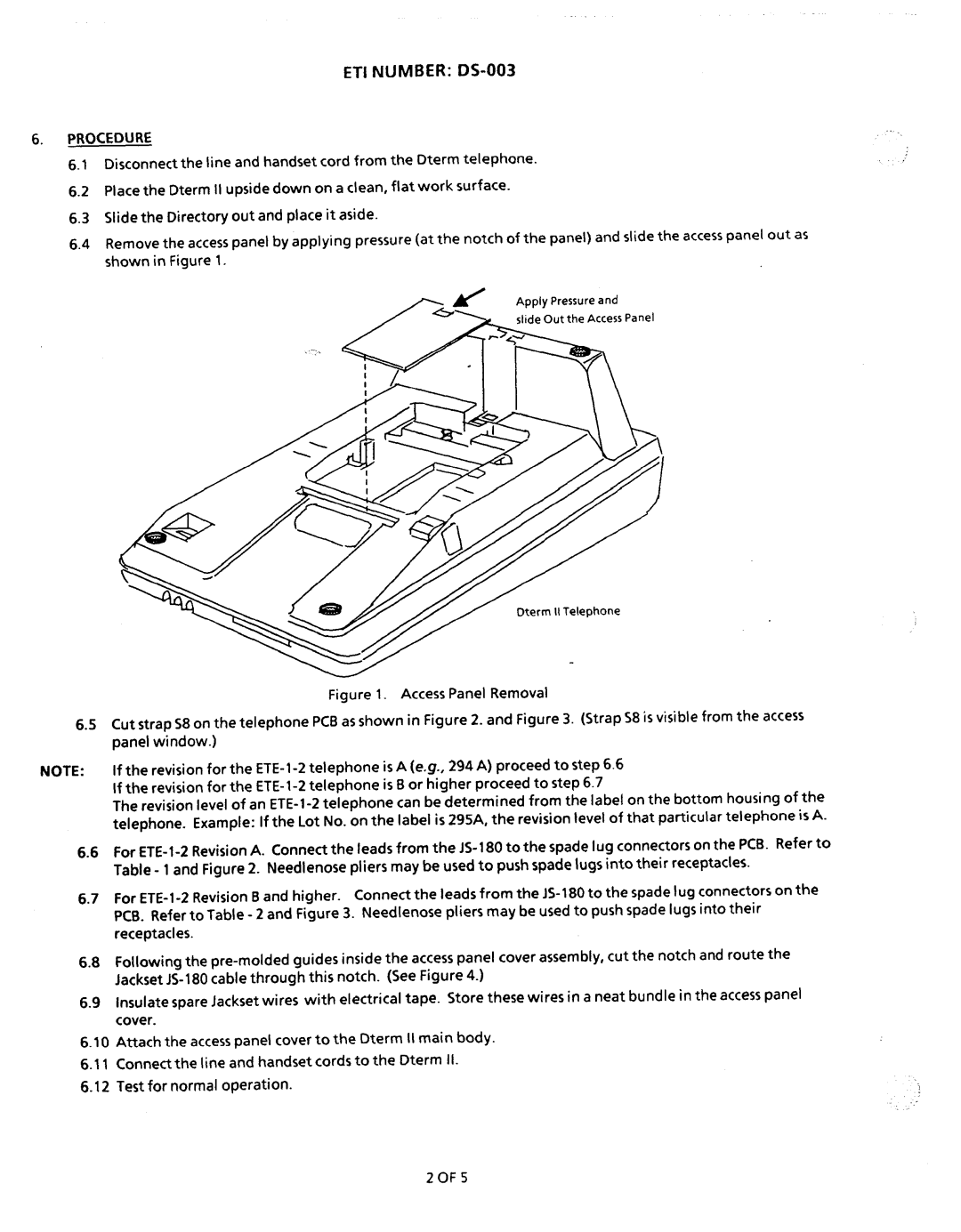 NEC nd-20292 manual ETI Number, Procedure 