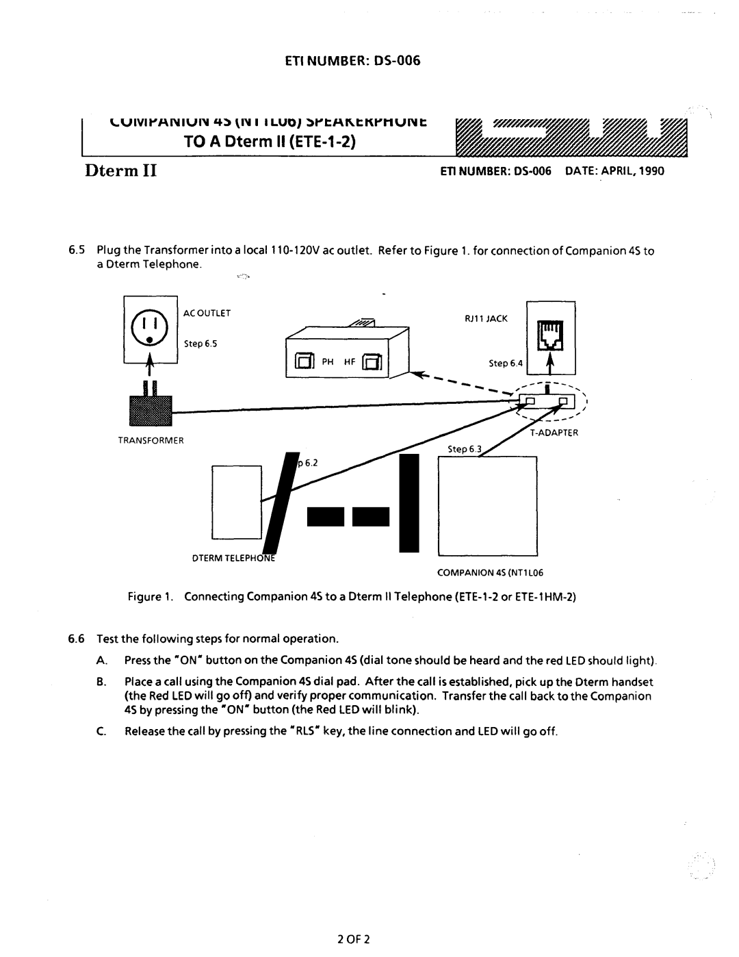 NEC nd-20292 manual ETI Number OS-006, Procedure 