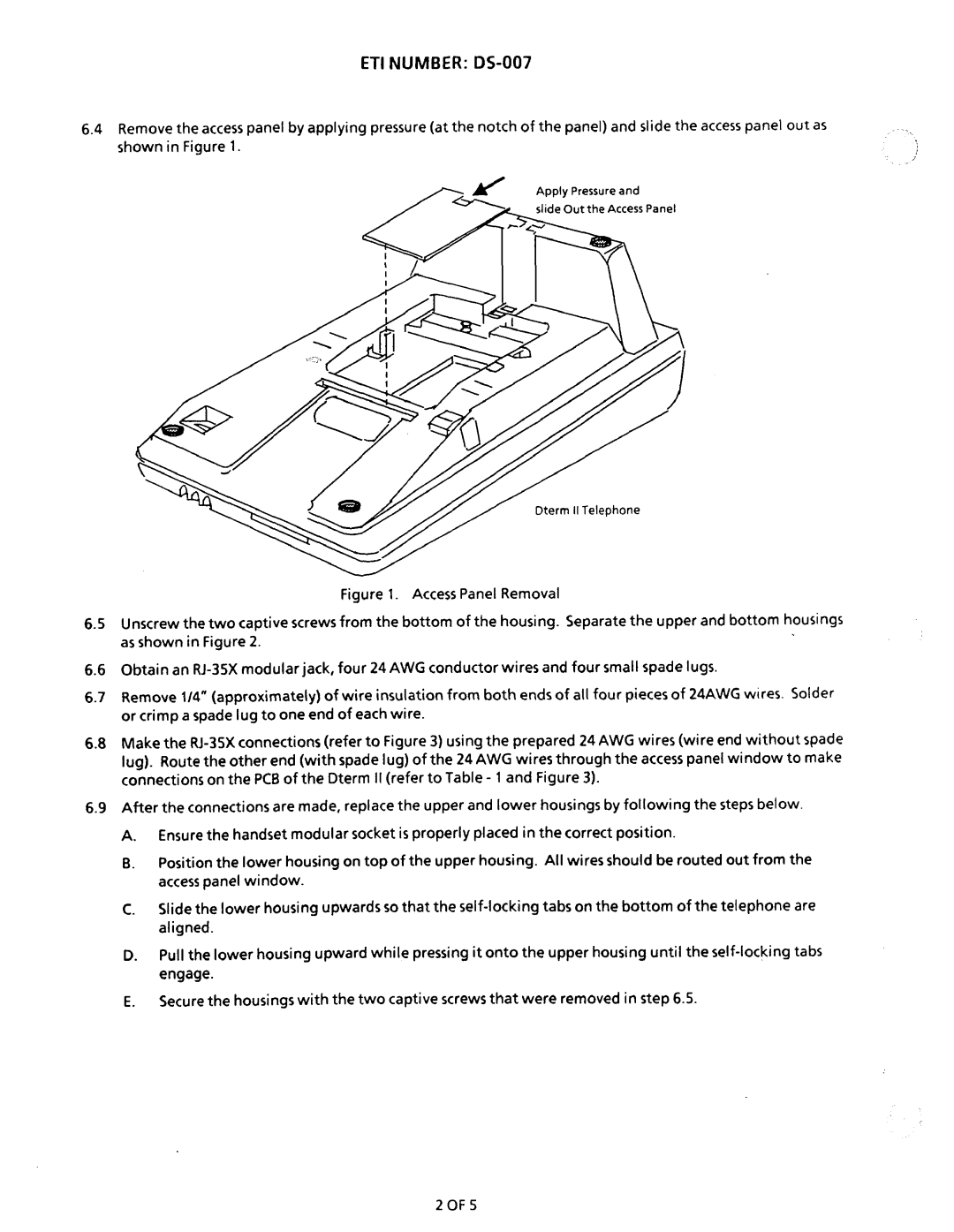 NEC nd-20292 manual ETI Number DS-007 