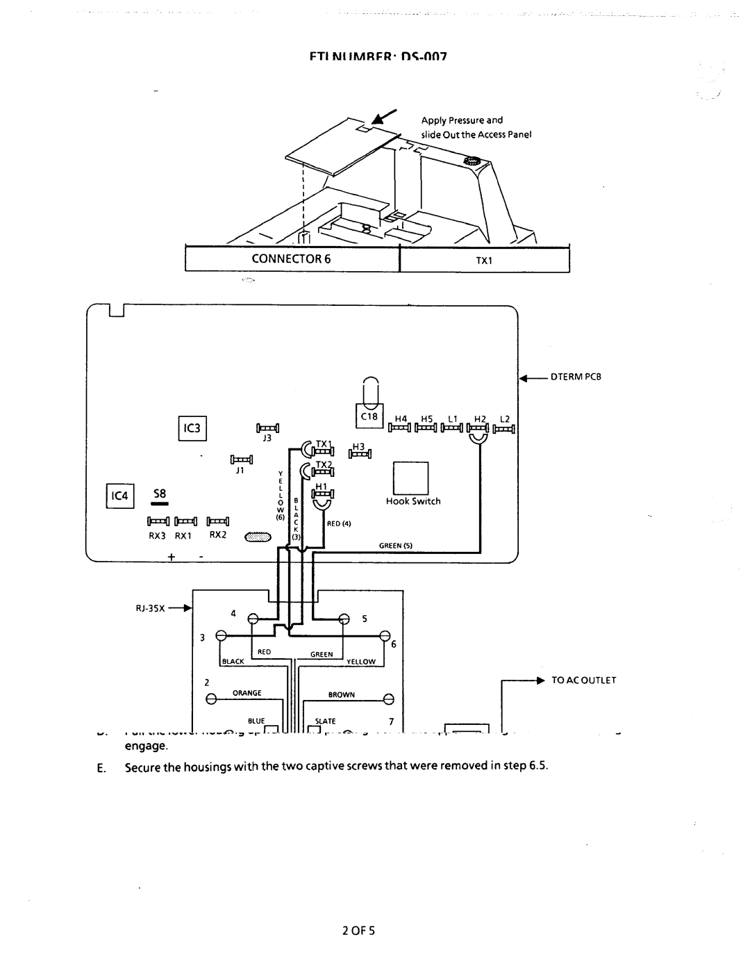 NEC nd-20292 manual Connector TX2 CONNECTOR6, Cia 