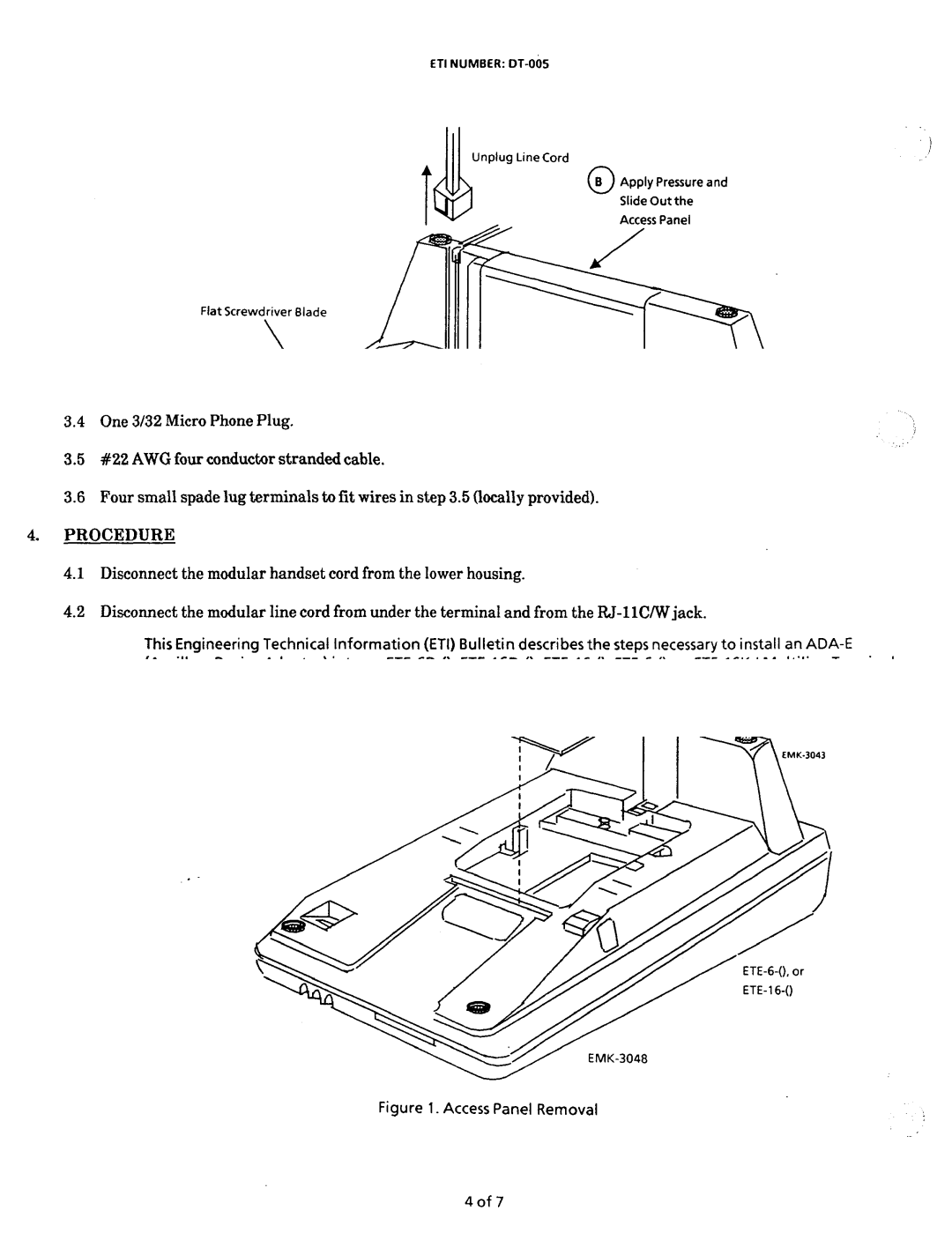 NEC nd-20292 manual Access Panel Removal 4of 