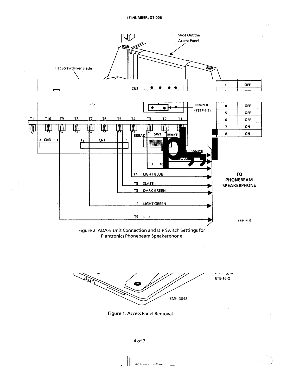 NEC nd-20292 manual ADA-E Unit DIP Switch SW2, SElTlNGS 