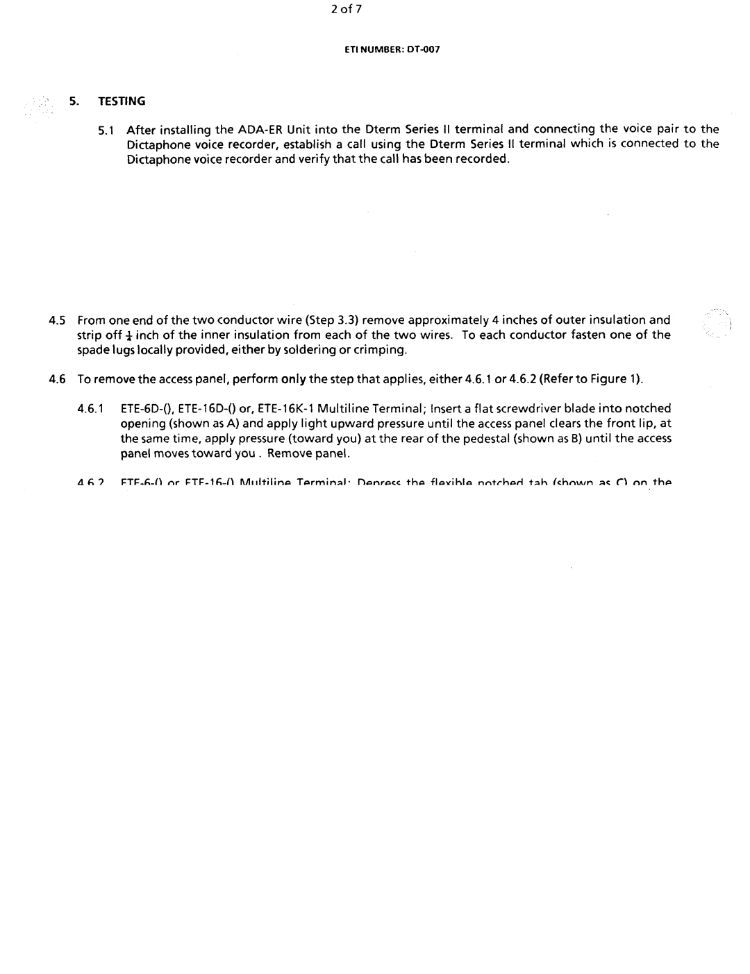 NEC nd-20292 manual Testing 