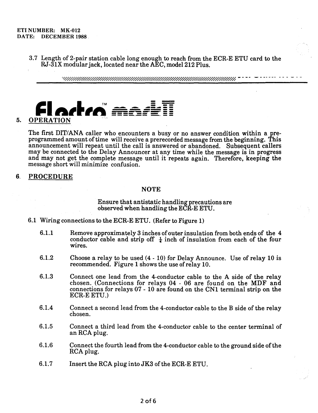 NEC nd-20292 manual References Operation, Procedure, ET1 Number MK-012 Date December 