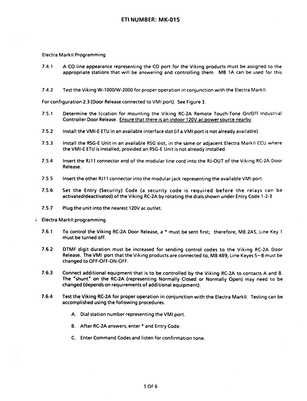 NEC nd-20292 manual ETI Number MK-015 