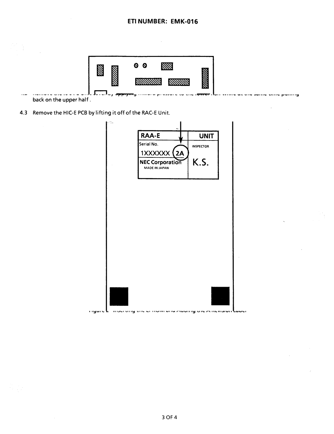 NEC nd-20292 manual ETI Number EMK-016 