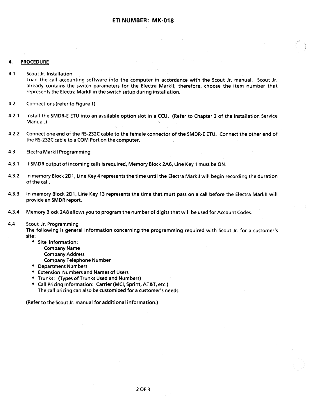 NEC nd-20292 manual ETI Number MK-018 