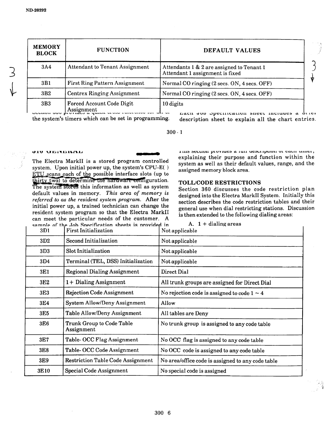 NEC nd-20292 manual Function Default Values 