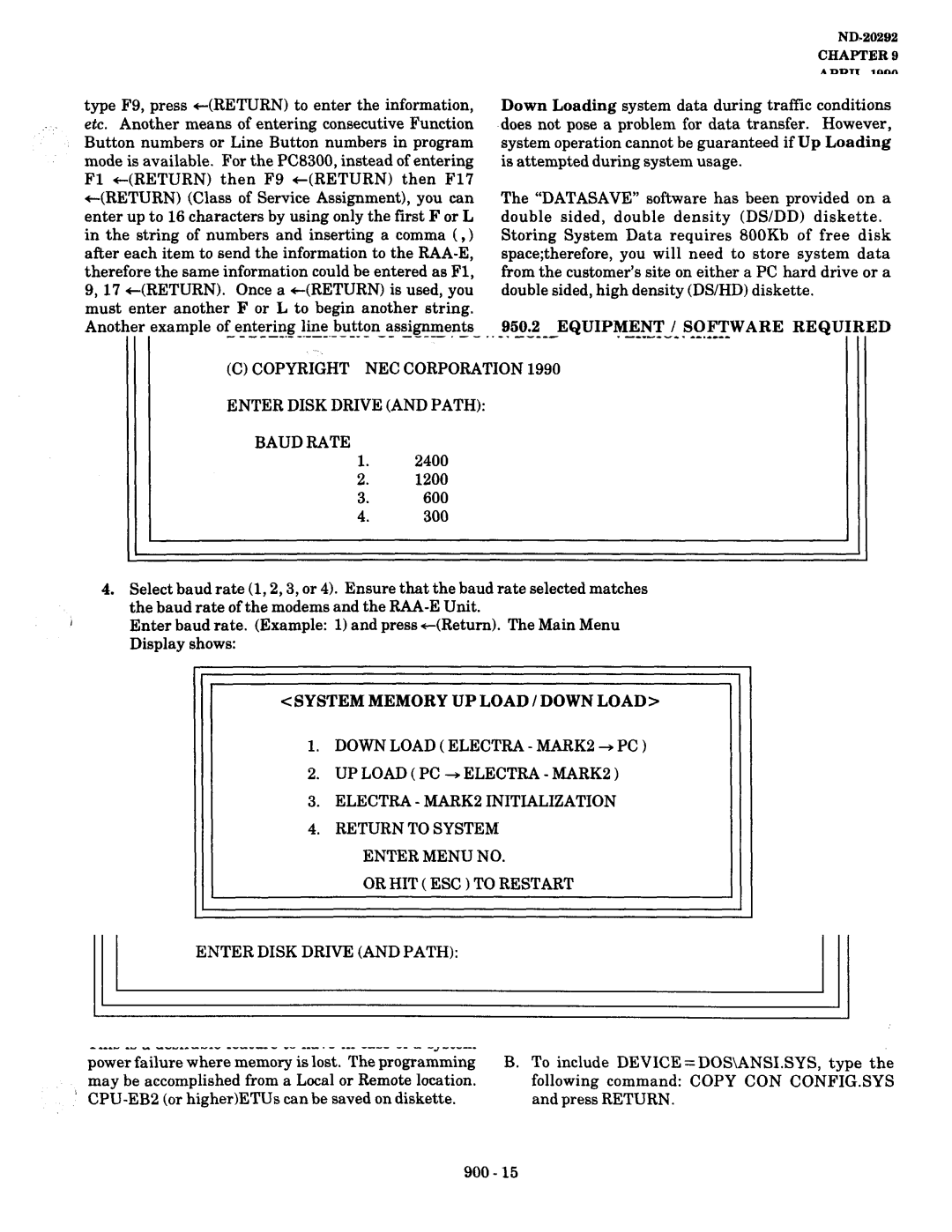 NEC nd-20292 manual Electra Mark 2 Digital KEY Telephone System 