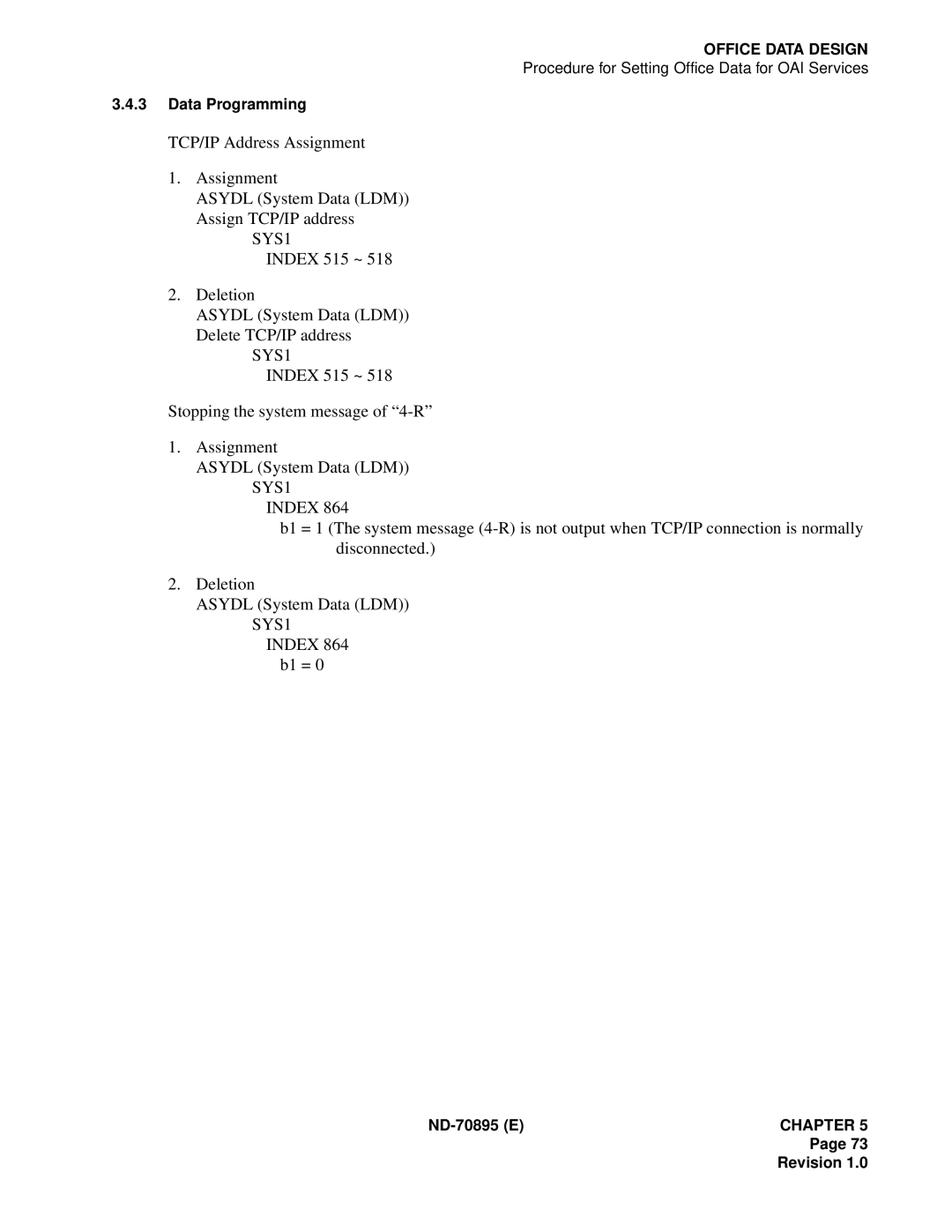 NEC ND-70895 (E) system manual SYS1, Index 