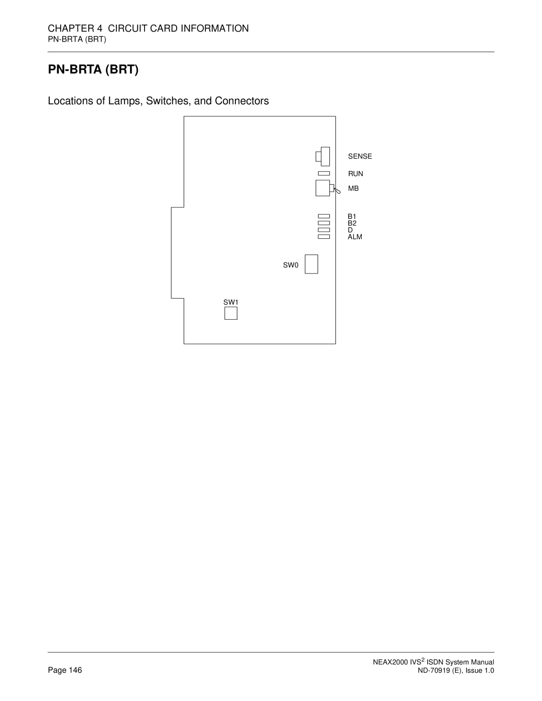 NEC ND-70919 system manual Pn-Brta Brt 