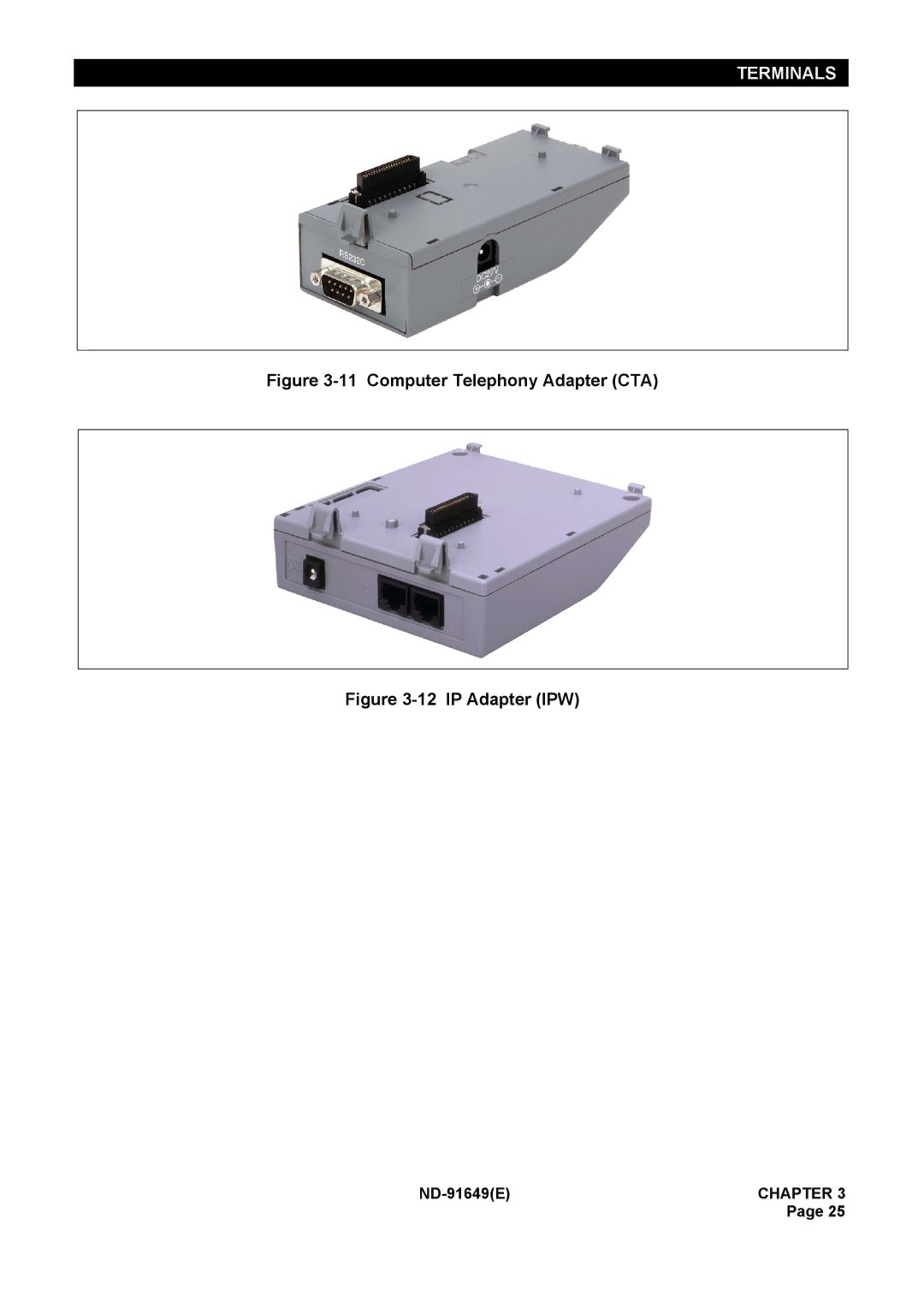 NEC ND-91649 manual Computer Telephony Adapter CTA 