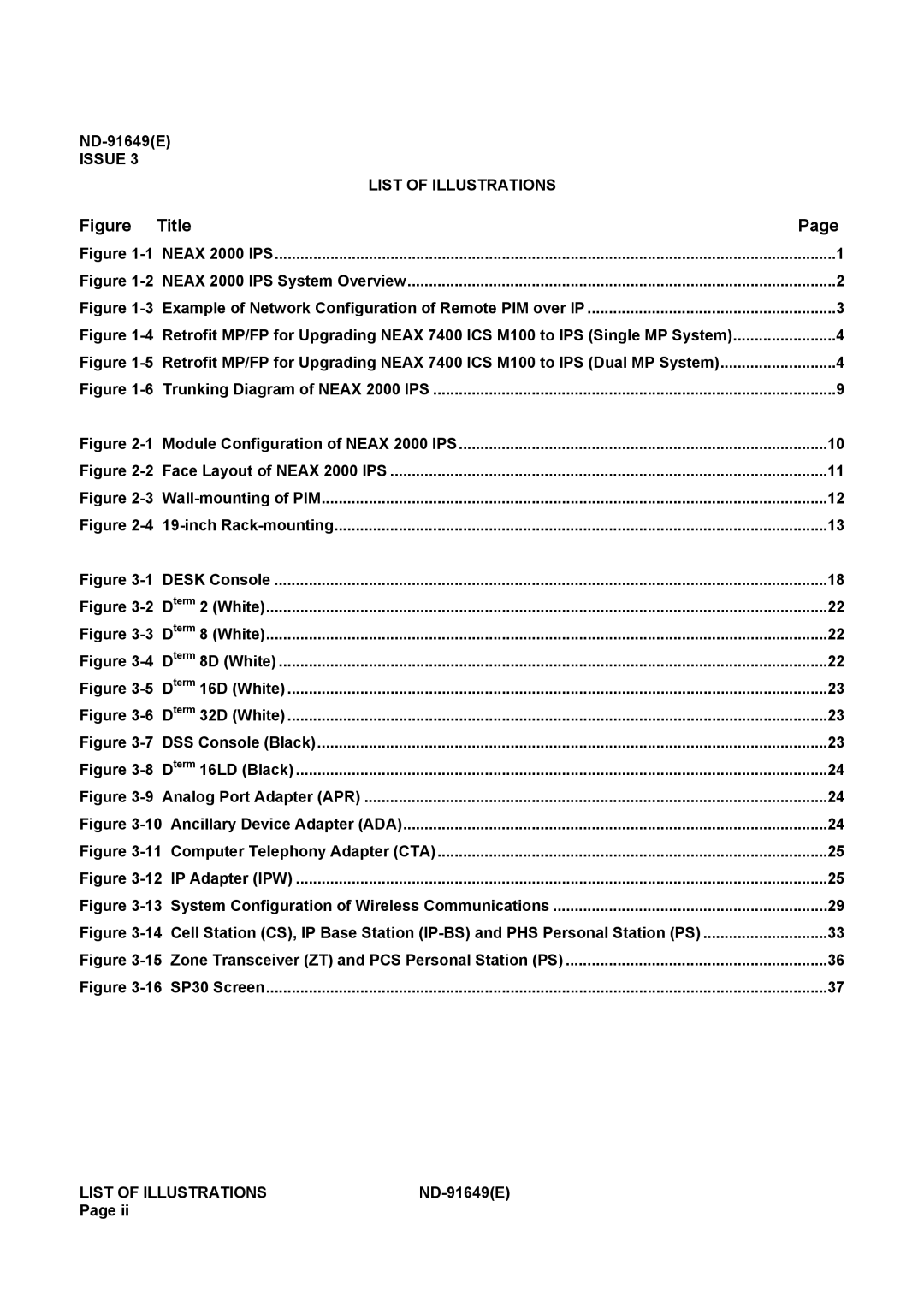 NEC ND-91649 manual Figure Title 