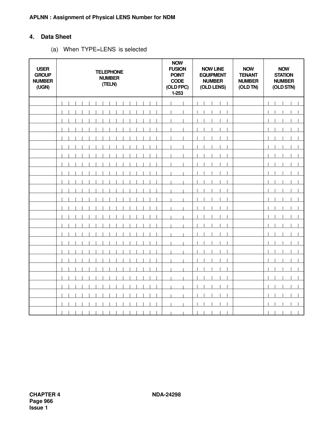 NEC NDA-24298 manual Data Sheet 