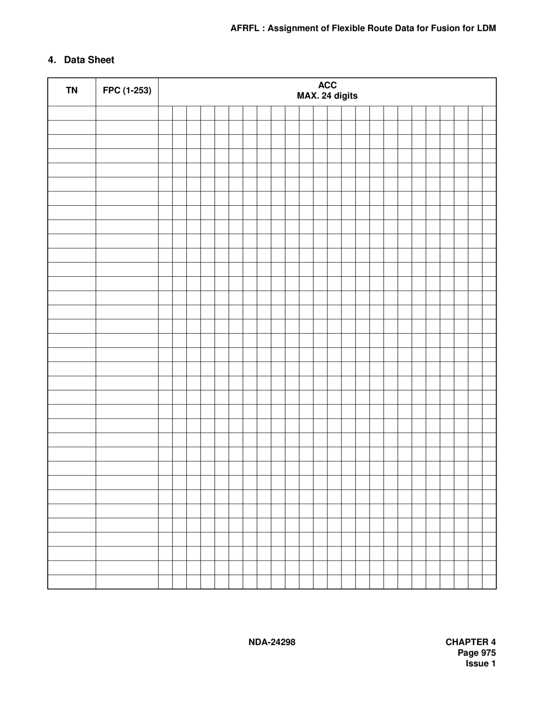 NEC NDA-24298 manual Data Sheet 