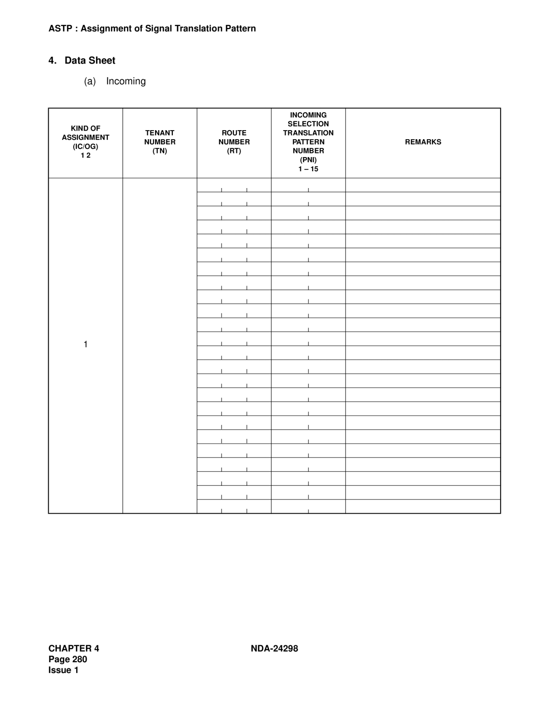 NEC NDA-24298 manual Incoming 