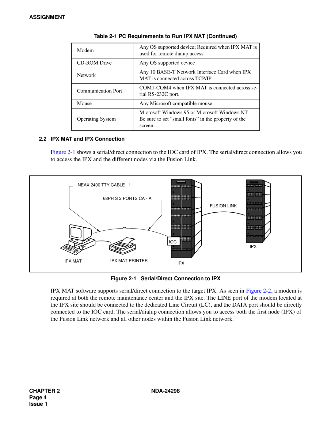 NEC NDA-24298 manual Assignment, IPX MAT and IPX Connection 