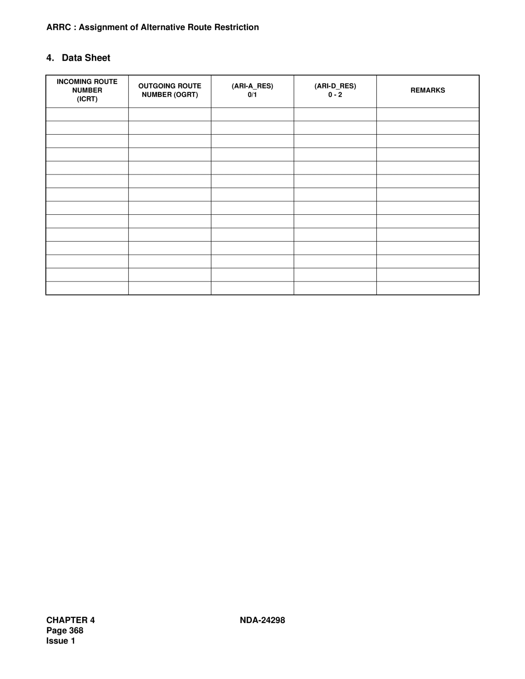 NEC NDA-24298 manual Data Sheet 