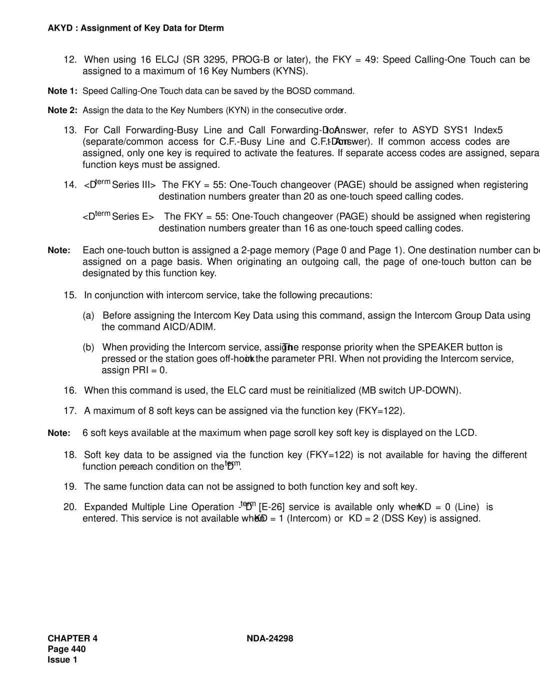 NEC NDA-24298 manual Chapter 