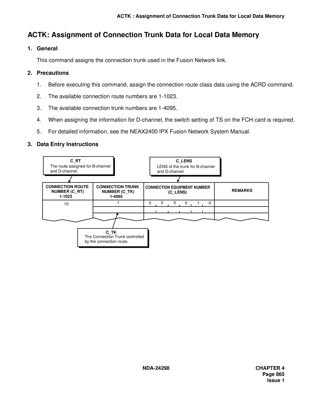 NEC NDA-24298 manual CRT Clens 