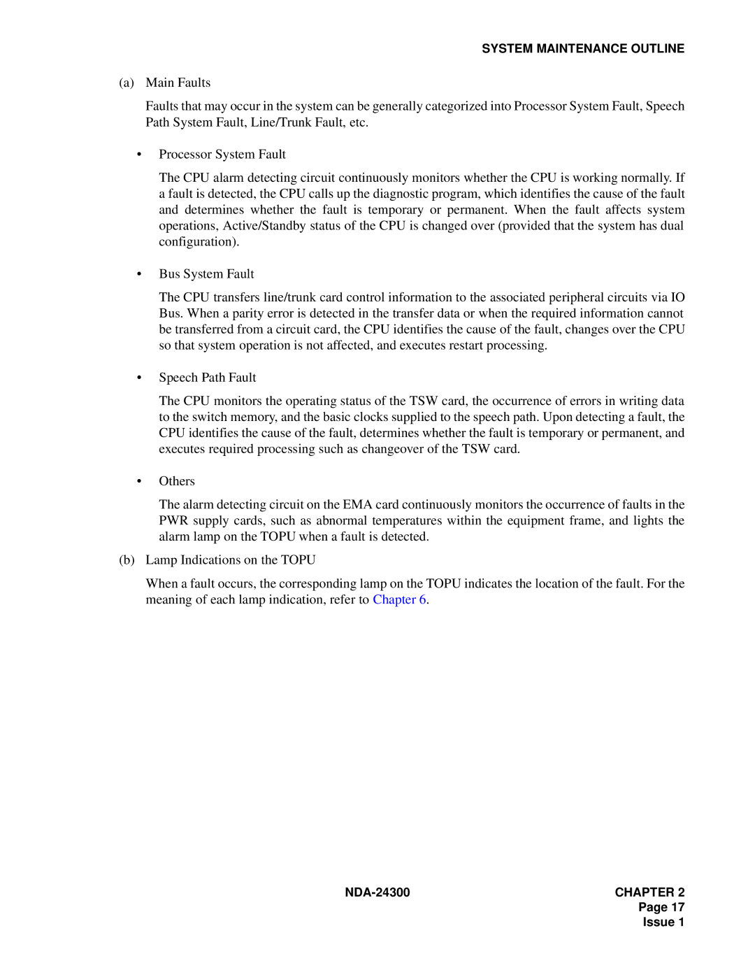 NEC NDA-24300 manual System Maintenance Outline 