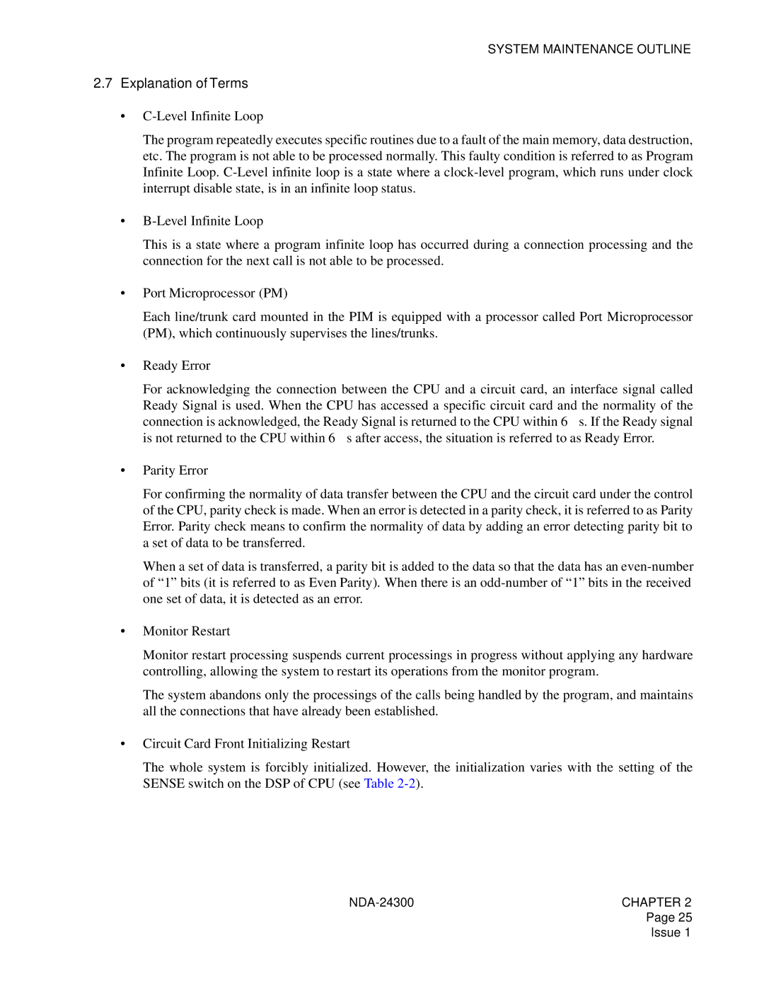 NEC NDA-24300 manual Explanation of Terms 