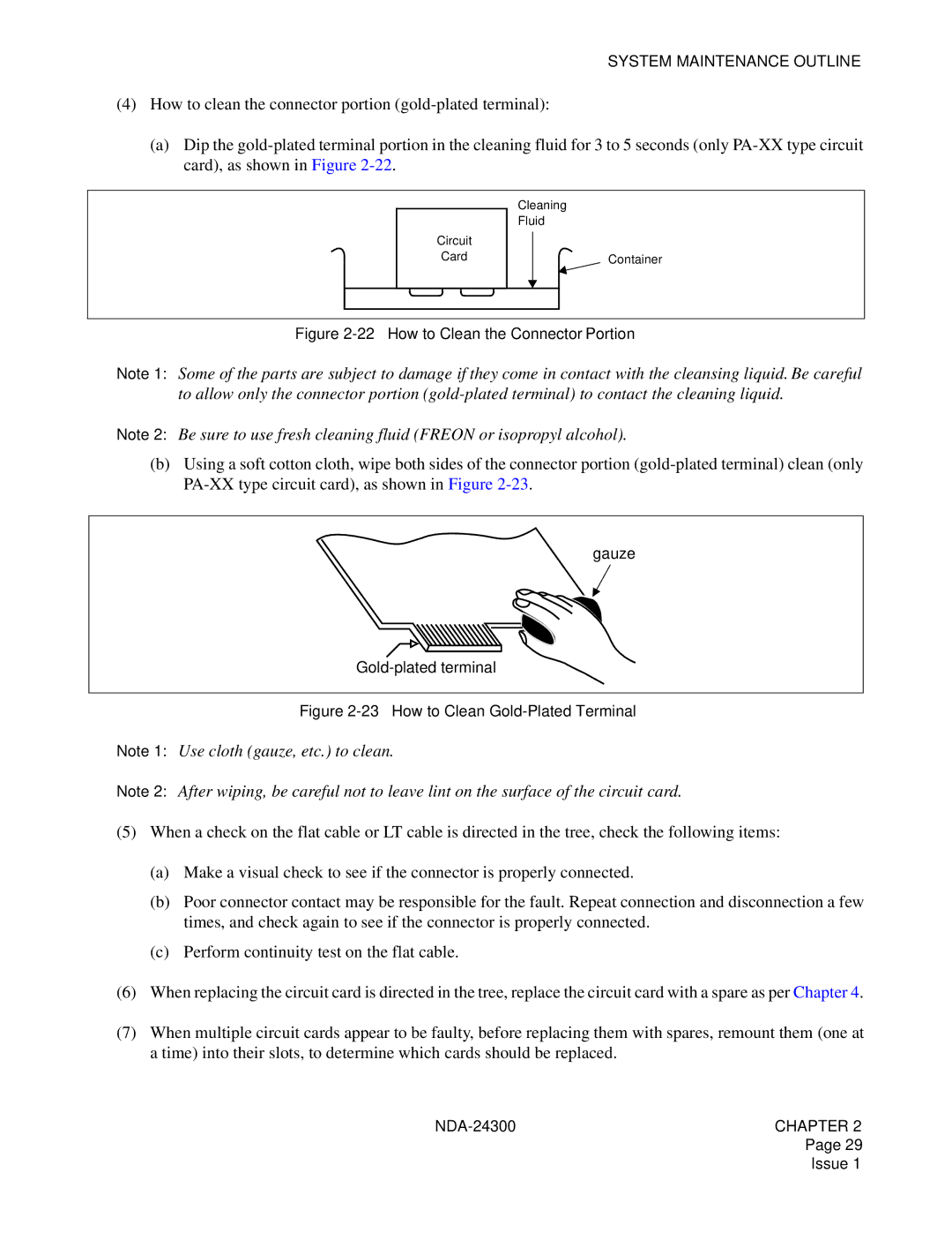 NEC NDA-24300 manual How to Clean the Connector Portion 