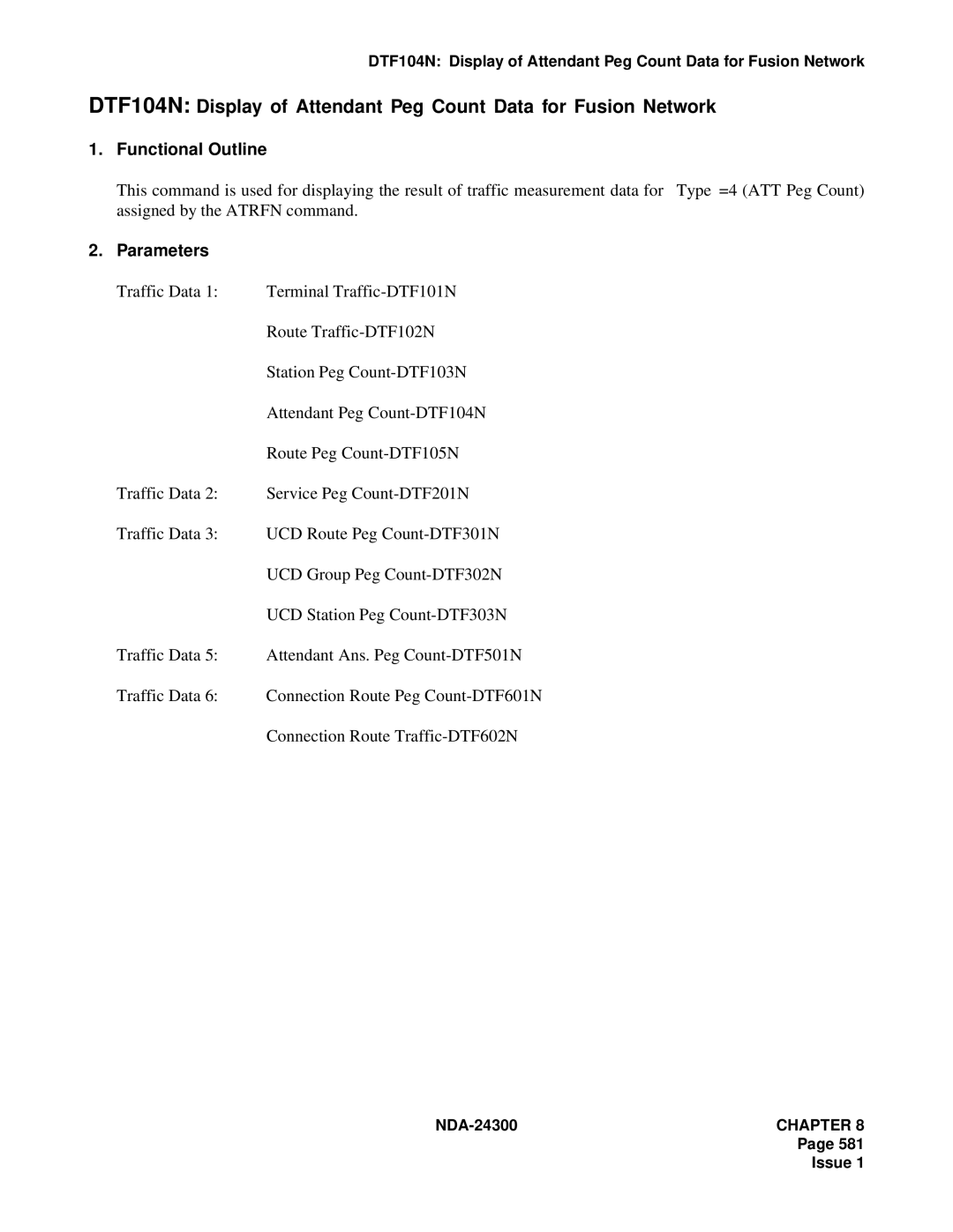 NEC NDA-24300 manual Functional Outline 