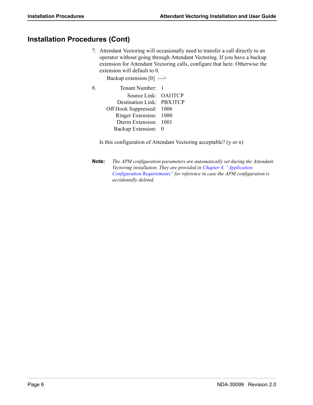 NEC NDA-30099-002 manual QVWDOODWLRQ3URFHGXUHV&RQW, 7HQDQW1XPEHU, 2II+RRN6XSSUHVVHG 5LQJHUWHQVLRQ Whupwhqvlrq Dfnxswhqvlrq 