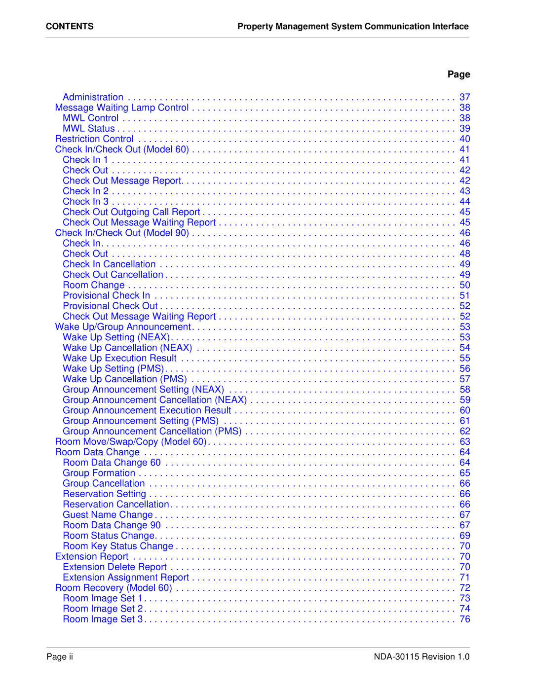 NEC NDA-30115-001 manual NDA-30115 Revision 