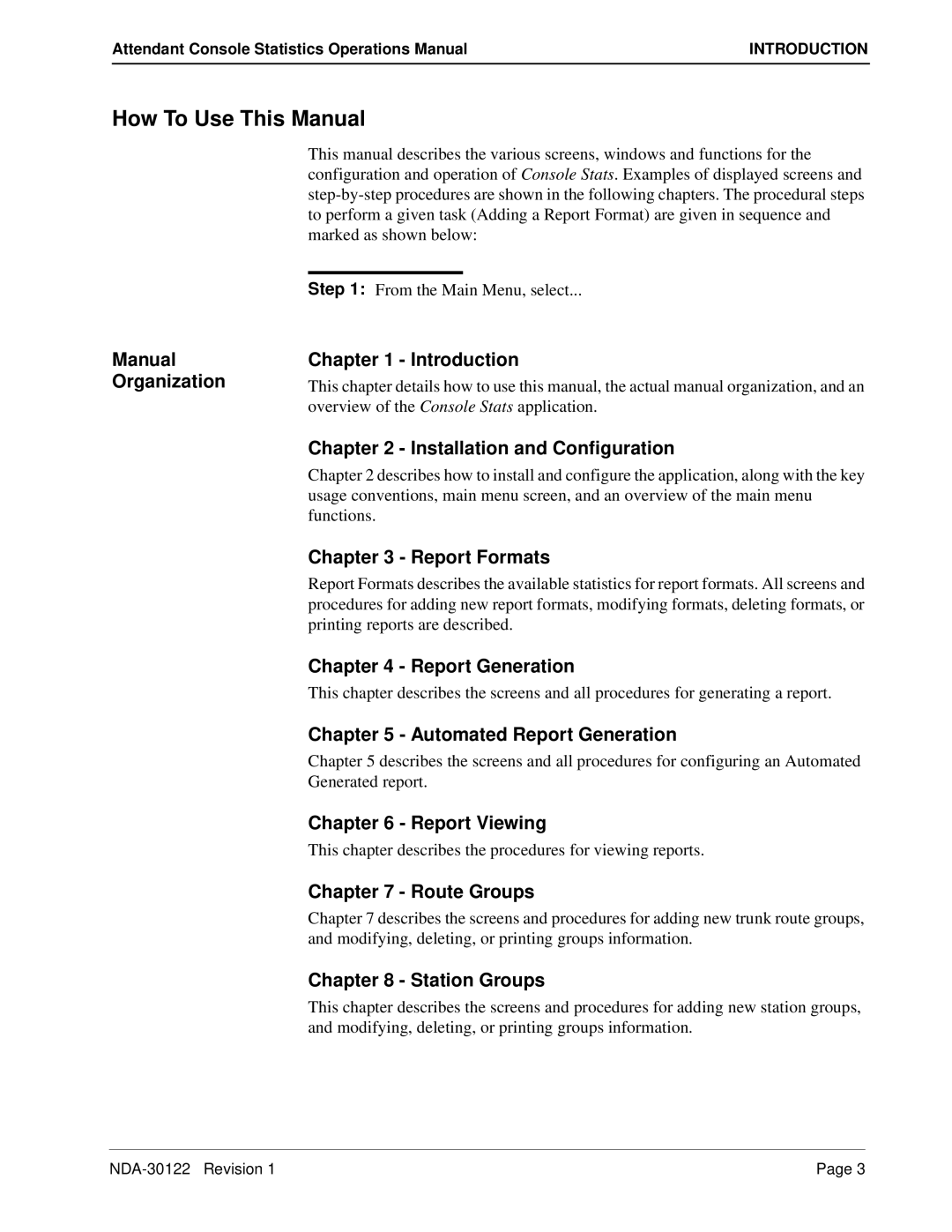 NEC NDA-30122 manual How To Use This Manual 