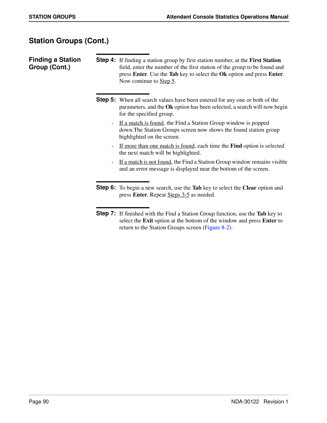 NEC NDA-30122 manual Station Groups 