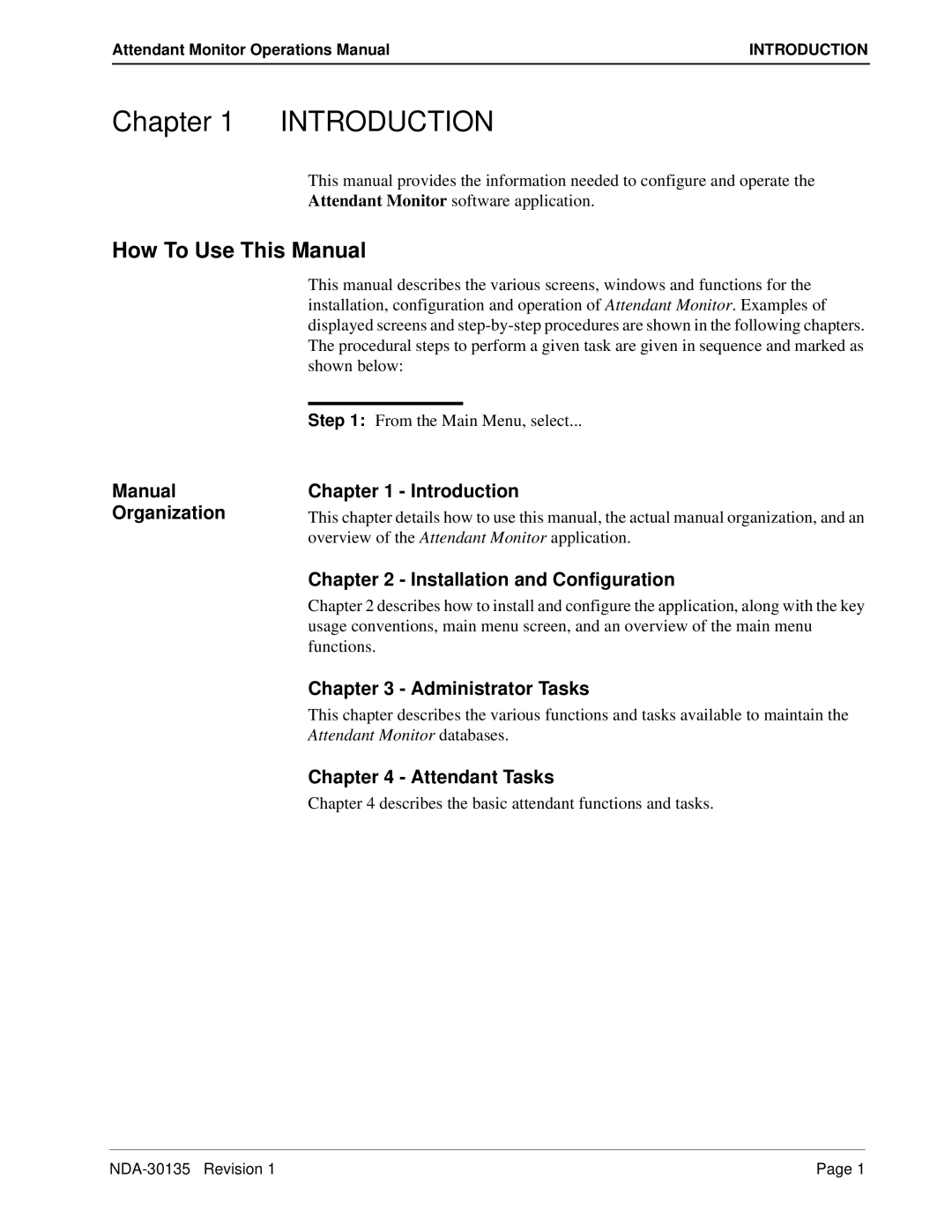 NEC NDA-30135 manual Introduction, How To Use This Manual 