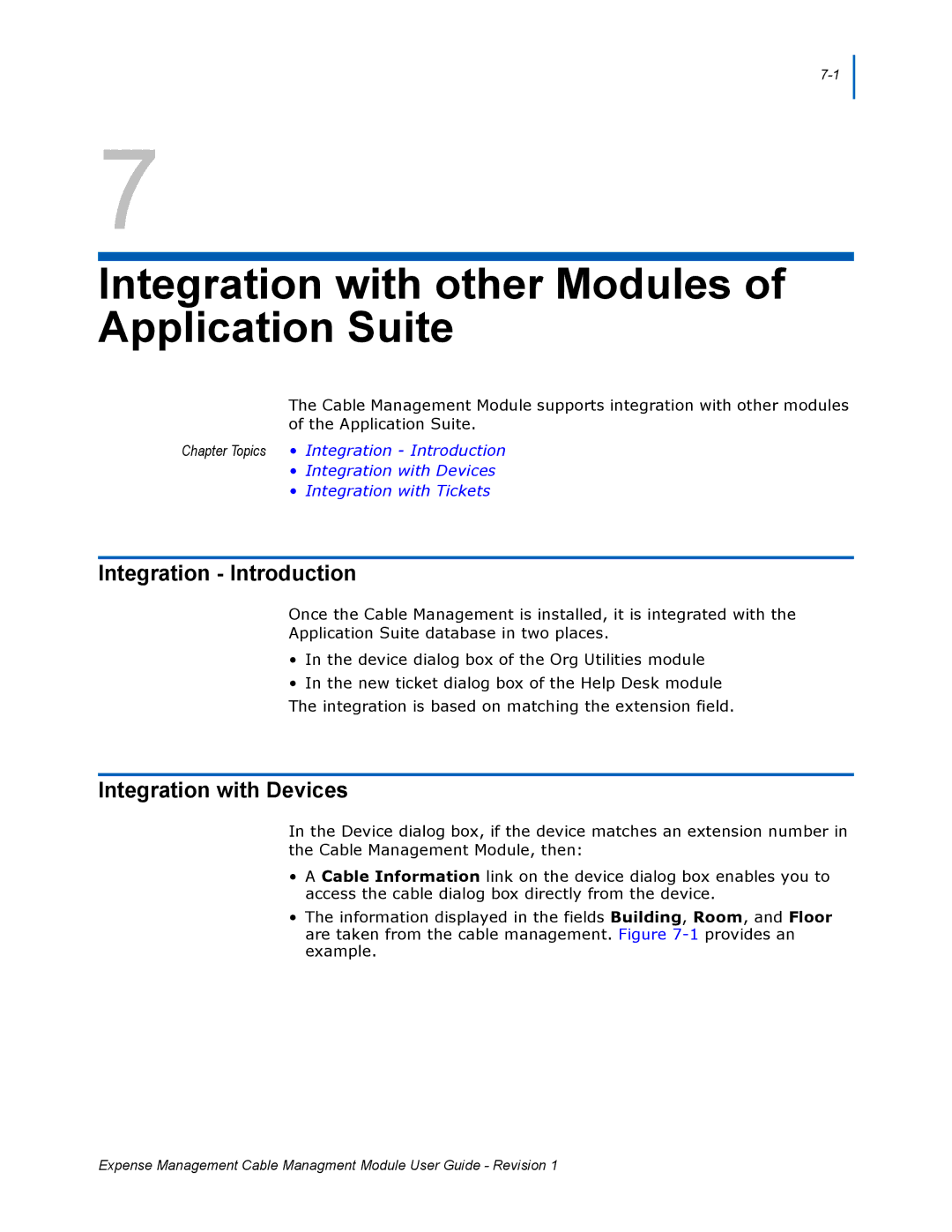 NEC NDA-31135 Integration with other Modules of Application Suite, Integration Introduction, Integration with Devices 