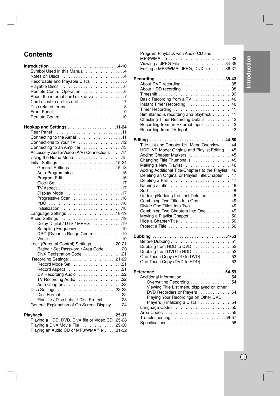 NEC NDH-160 owner manual Contents 