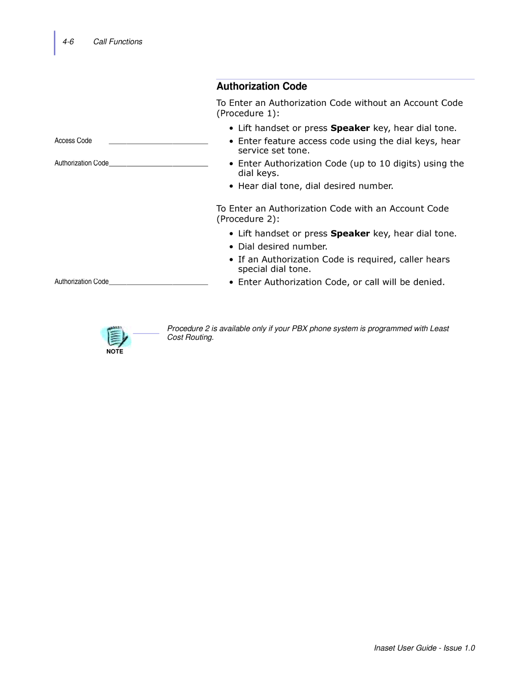 NEC NEAX 2000 IPS manual Authorization Code, 3URFHGXUH, ‡ Qwhu$Xwkruldwlrq&Rghxswrgljlwvxvlqjwkh, ‡ Ldoghvluhgqxpehu 