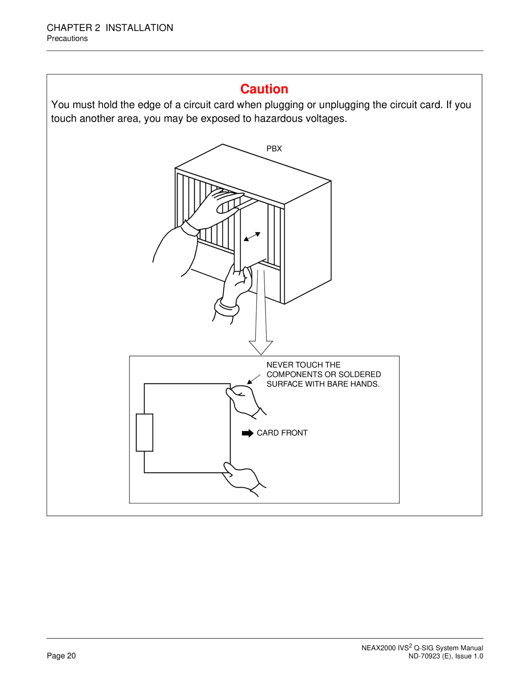 NEC NEAX2000 IVS2 system manual Installation 