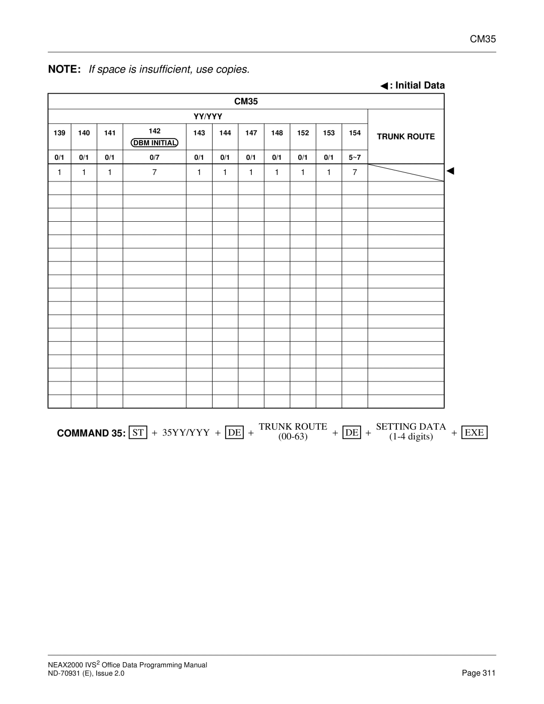 NEC NEAX2000 IVS2 manual 139 140 141 142 143 144 147 