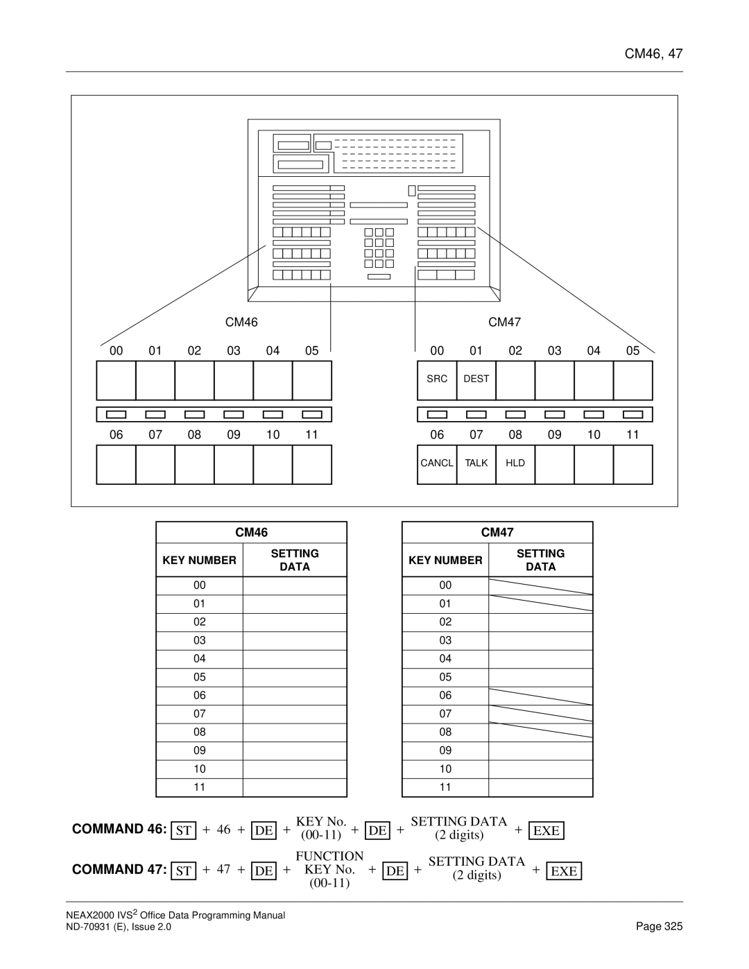 NEC NEAX2000 IVS2 manual CM46 