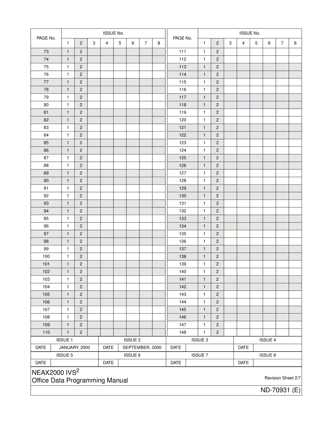 NEC NEAX2000 IVS2 manual 139 