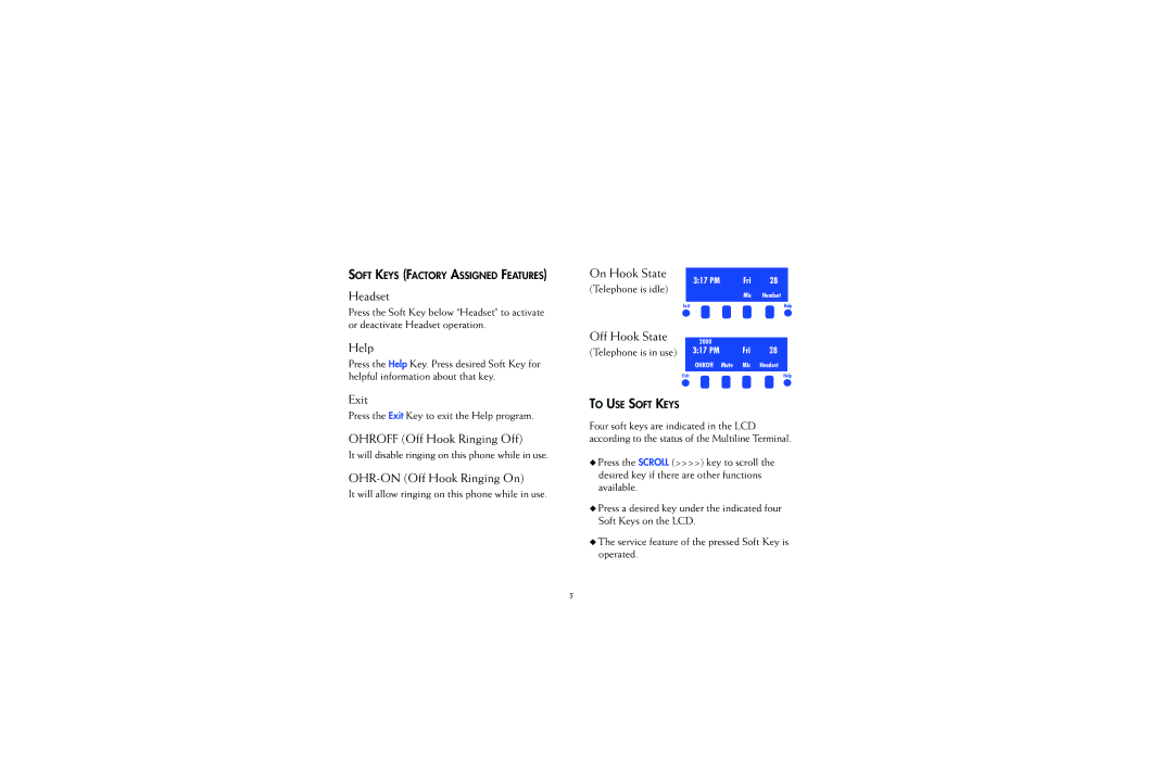 NEC NEAX2000IPS manual On Hook State 