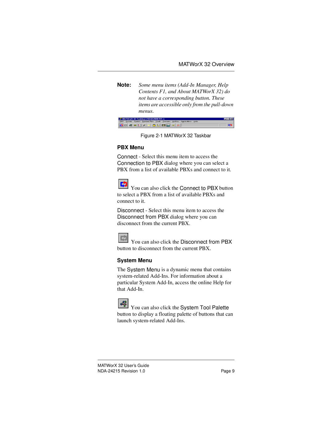 NEC NEAX2000IVS manual PBX Menu, System Menu 