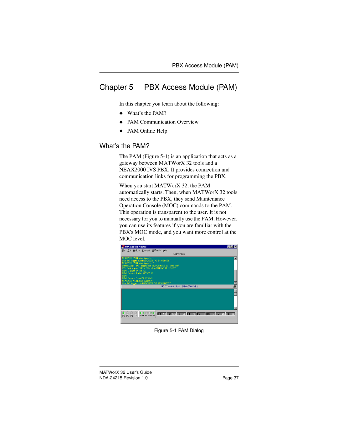 NEC NEAX2000IVS manual PBX Access Module PAM, What’s the PAM? 