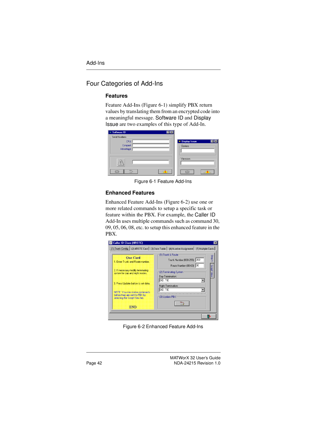 NEC NEAX2000IVS manual Four Categories of Add-Ins, Enhanced Features 