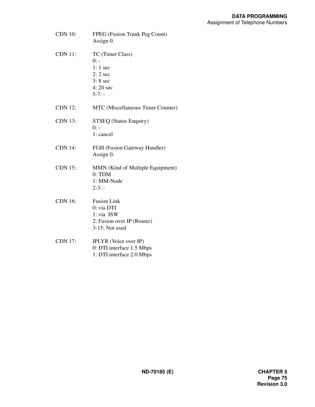 NEC NEAX2400 system manual Data Programming 