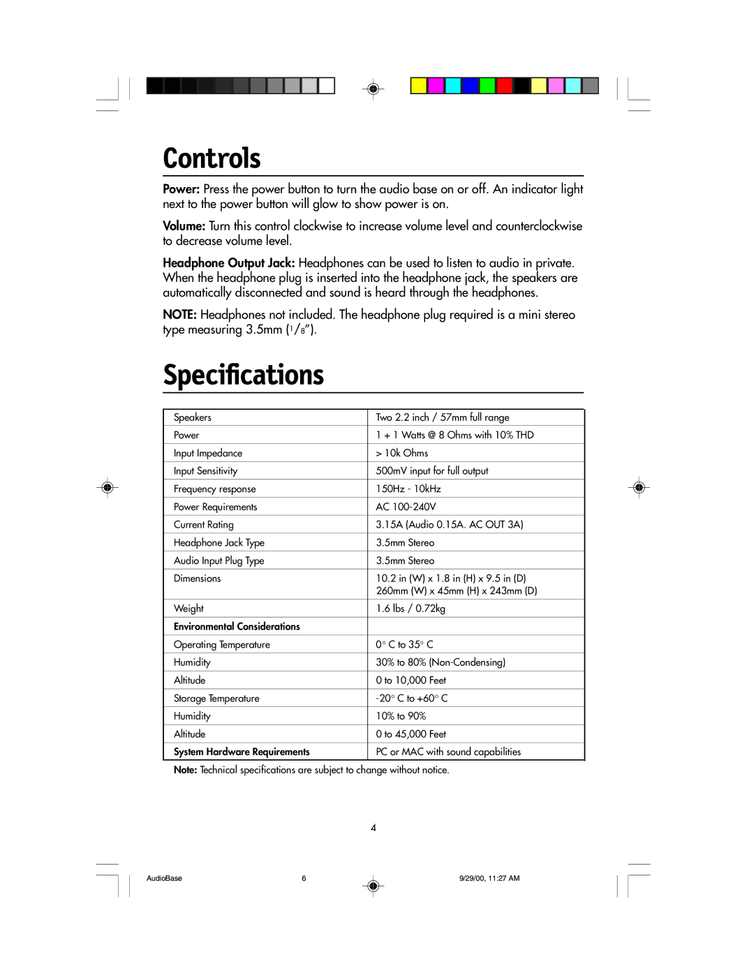 NEC NEC Display Solutions USER'S MANUAL AccuSync user manual Controls, Specifications 