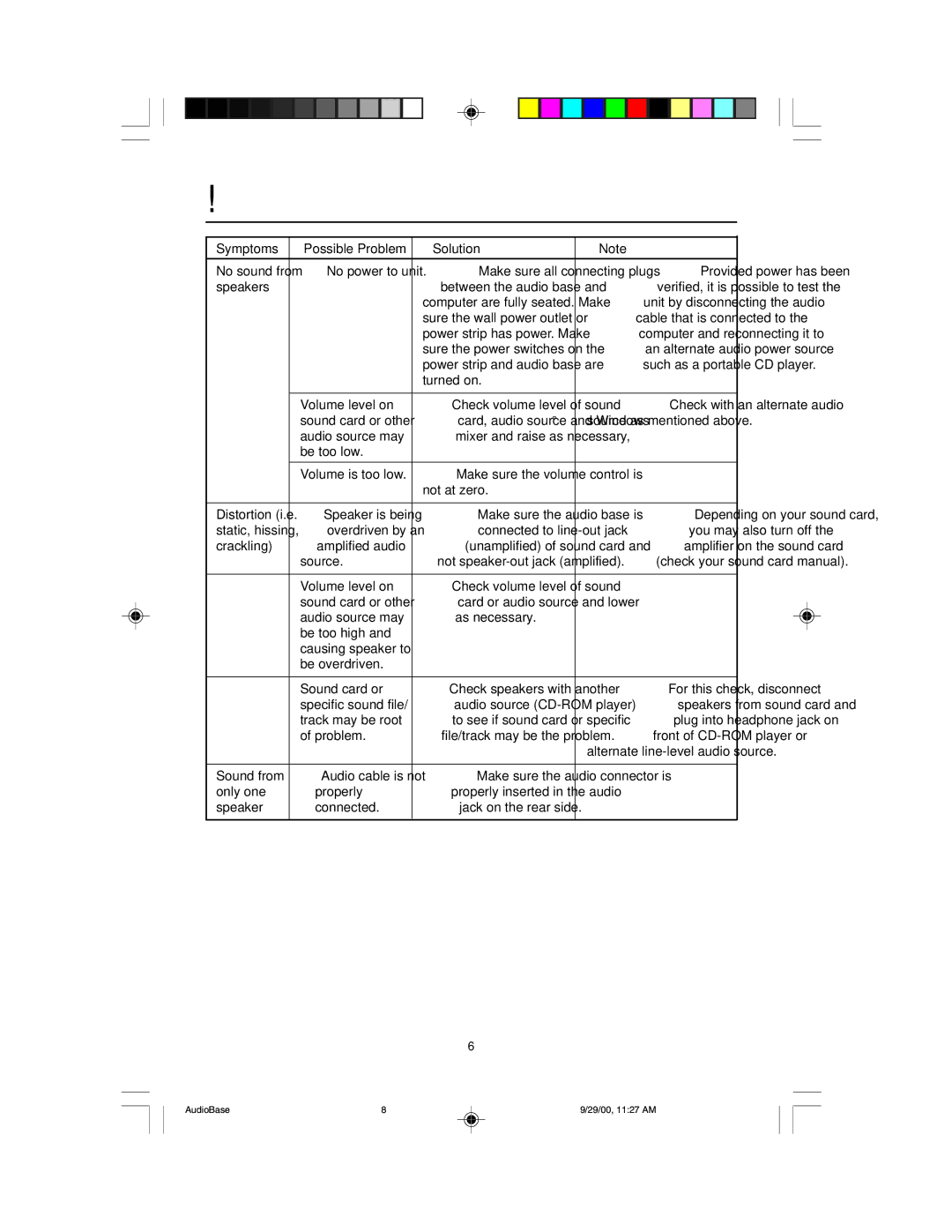 NEC NEC Display Solutions USER'S MANUAL AccuSync user manual Troubleshooting, Speakers 