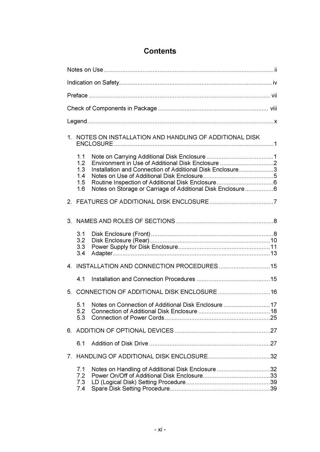 NEC NF2300-SE41E manual Contents 