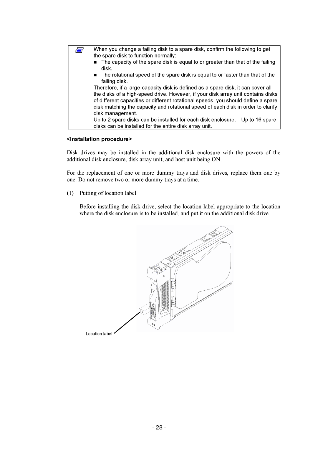 NEC NF2300-SE41E manual Installation procedure 